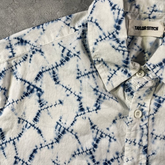 Taylor Stitch Dailola Shirt Mens 42 Large The Davis Linen Blend Luxury Preppy - Picture 4 of 11